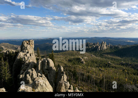 SD00052-00...SOUTH DAKOTA - View out ot Cathedral Spires from Harney Peak in Custer State Park. Stock Photo