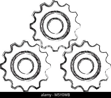 gear wheel design Stock Vector