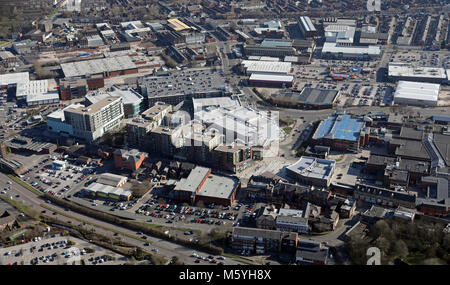 aerial view of the Lancashire town of Bury, UK Stock Photo - Alamy