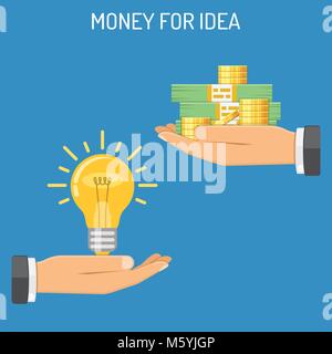 Money for Idea Stock Vector