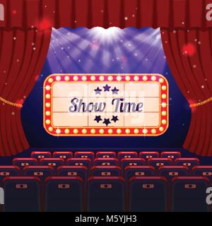 Show Time Concept Stock Vector