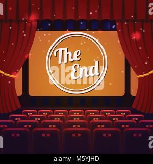 End Show Concept Stock Vector