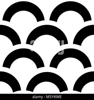 Trendy vector pattern, black and white abstract background, geometric hipster design Stock Vector