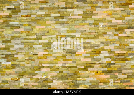 Light marble brick wall texture and background pattern. Architectural detail, exterior and interior decoration for street walls, rooms, bath and pool Stock Photo