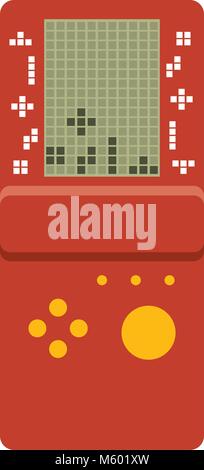 portable game console retro game tetris Stock Vector
