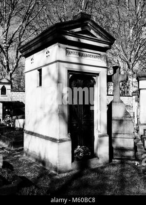 Montparnasse Cemetery Stock Photo