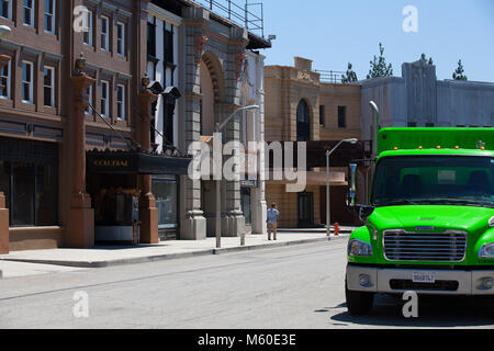 Los Angeles, USA -July 1,2011:Warner Brothers Studios in Burbank,Los Angeles. The historic 110-acre lot include 29 soundstages, plus a 20-acre backlot Stock Photo