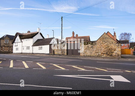 Traditional village buildings in Melbourne, England, UK Stock Photo