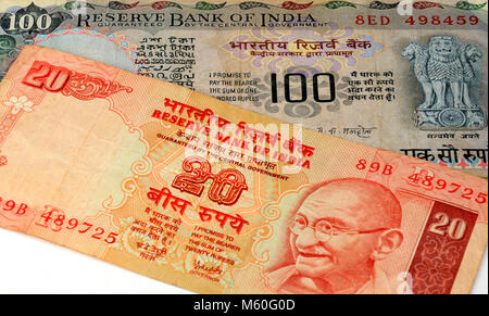 Indian Rupee Currency Bank Note Stock Photo