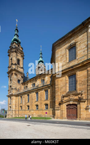 The Basilica of the Fourteen Holy Helpers (German: Basilika Vierzehnheiligen), church near Bad Staffelstein near Bamberg, Bavaria, Germany Stock Photo