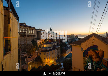 Lutheran Church, Valparaiso, Holy Cross, Valparaiso, Chile Stock Photo