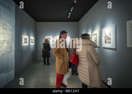 Italy Turin Palazzo Chiablese 27th February 2018 - inauguration of the exhibition with 250 images created by Frank Horvat, along with thirty other images taken from his private collection. The exhibition from 28 February to 20 May in the Chiablese Halls - illustrates the journey taken by the great photographer through the evolution of photographic language and its techniques. Stock Photo