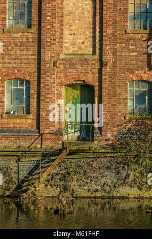 Whitworths mill  on the river Nene at Wellingborough Stock Photo