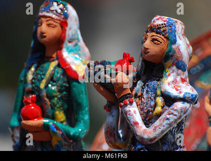 Armenia handicraft, ceramic dolls Stock Photo