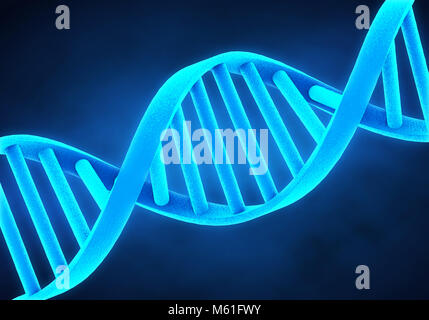 DNA Molecule Illustration Stock Photo