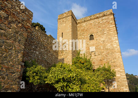 View of Alcazaba fortress in Malaga, Spain Stock Photo