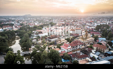 Siem Reap, Cambodia, drone photography Stock Photo