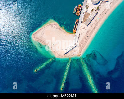 Ammoglossa beach near Lefkada Town in Lefkada Island Greece Stock Photo