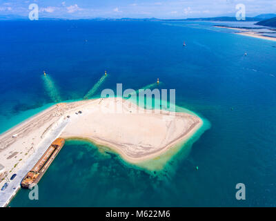 Ammoglossa beach near Lefkada Town in Lefkada Island Greece Stock Photo