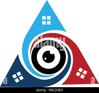 Home Searching Logo Design Template Vector Stock Vector