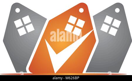 Home Shopping Logo Design Template Vector Stock Vector