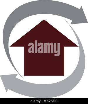 House Remodeling Logo Design Template Vector Stock Vector