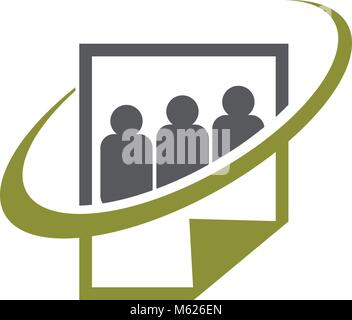Social Paper Logo Design Template Vector Stock Vector