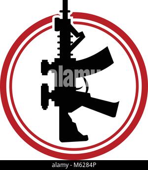 Gun Template Logo Design Template Vector Stock Vector