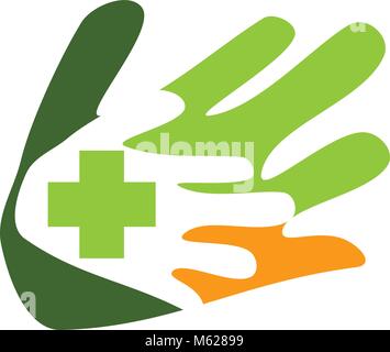 Hand Healthy Care Stock Vector