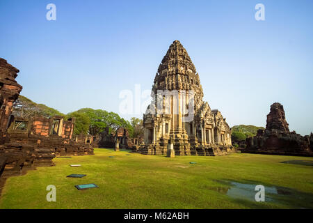 Prasat Hin Phimai, Phimai historical park in Nakhon Ratchasima province, Thailand. Stock Photo