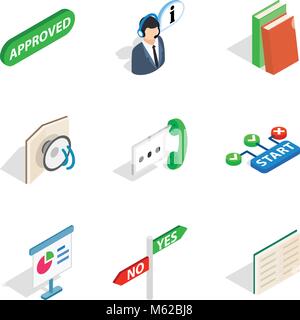 Special unit icons set, isometric style Stock Vector