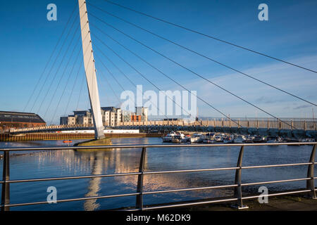 SA1 development Swansea Marina Swansea West Glamorgan Wales Stock Photo