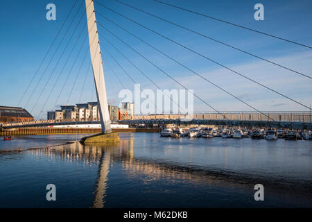 SA1 development Swansea Marina Swansea West Glamorgan Wales Stock Photo