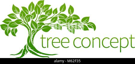 Tree Icon Concept Stock Vector