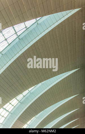 Shapes inside the Dubai International airport, United Arab Emirates. Stock Photo