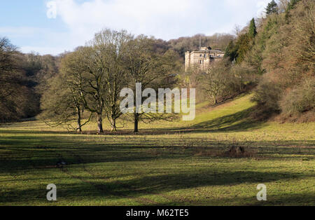 Willersley Castle near Cromford in the Derbyshire Peak District Stock Photo