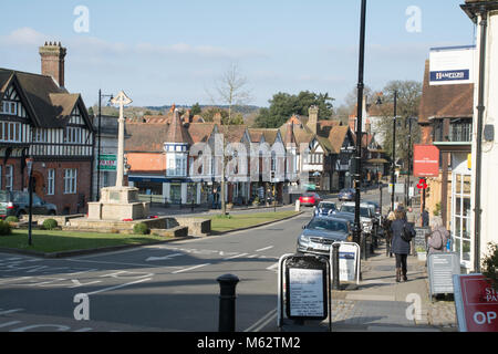 The High Street in Haslemere town centre, Surrey, UK Stock Photo