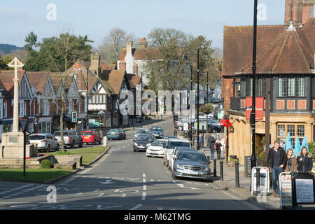 The High Street in Haslemere town centre, Surrey, UK Stock Photo