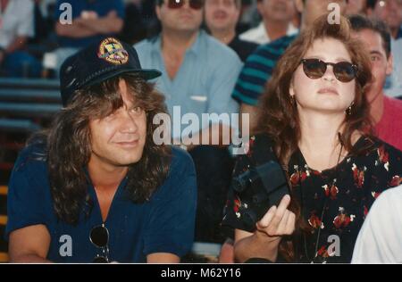 1992 FILE PHOTO Eddie Van Halen,Valerie Bertinelli Photo By John Barrett-PHOTOlink Stock Photo