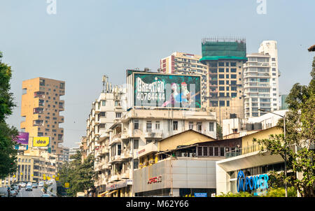 Buildings on Hughes Road in South Mumbai, India Stock Photo