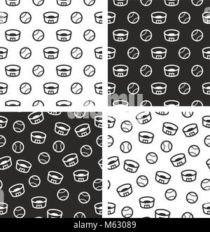 Baseball Seamless Pattern. Sport Background Stock Vector Image & Art ...