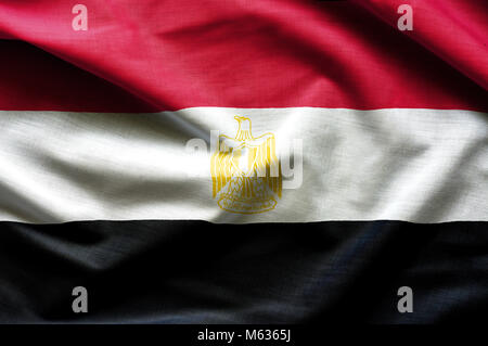 Egypt waving flag Stock Photo