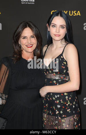 The G'Day USA Los Angeles Black Tie Gala, held at the InterContinental Los Angeles Downtown Hotel in Los Angeles, California.  Featuring: Gia Carides, Bridgett Where: Los Angeles, California, United States When: 27 Jan 2018 Credit: Sheri Determan/WENN.com Stock Photo