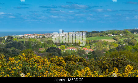 View of Cromer from Incleborough Hill. Stock Photo