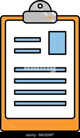 clipboard document isolated icon vector illustration design Stock Vector