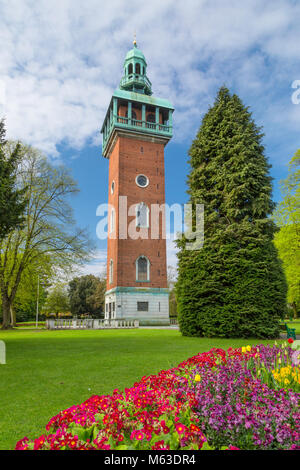 Loughborough Carillon and war memorial in Queen's Park. Stock Photo