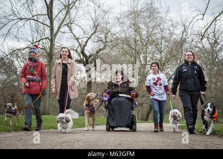 London, UK. 27th Feb, 2018. The Kennel Club photocall for the five finalists announced for the prestigious Crufts Hero Dog Award, Friends for Life 2018. Winner will be announced at Crufts 2018. Credit: Guy Corbishley/Alamy Live News Stock Photo
