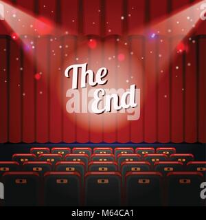 End Show Concept Stock Vector