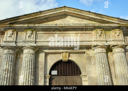 The Johnstone Mausoleum for John Johnstone of Alva at Westerkirk Graveyard near  Bentpath, Dumfries and Galloway Designed in1790 by Robert Adam. The m Stock Photo