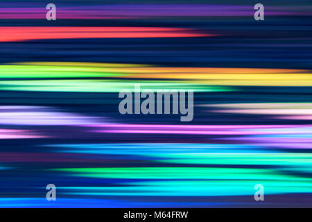 Spectrum abstract vaporwave holographic background, trendy colorful backdrop in horizontal neon color lines. For creative design, web & print Stock Photo